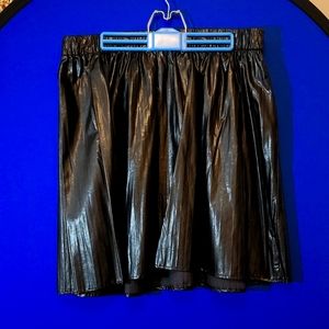 Prabal Gurung for Lane Bryant Faux Leather Black Skirt